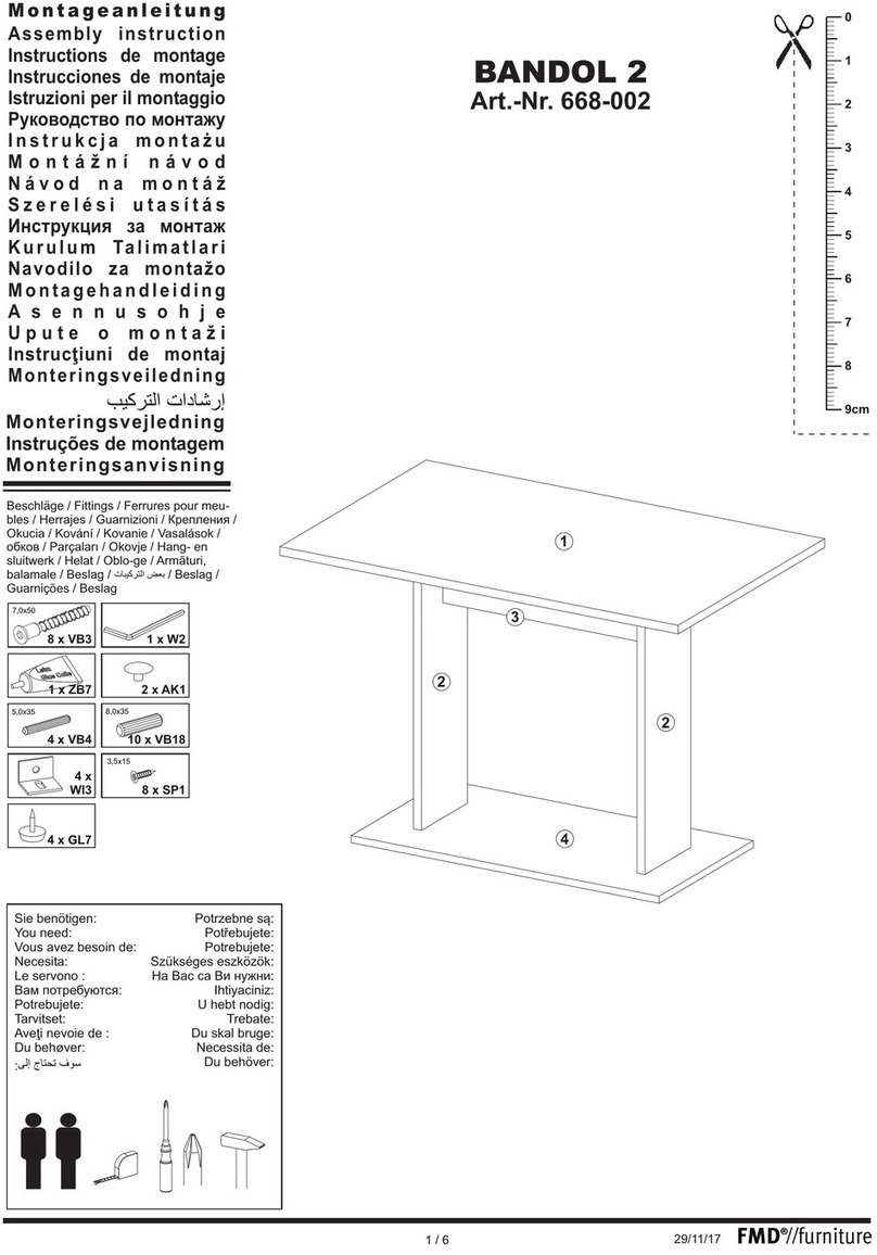 FMD Furniture BANDOL 2 Assembly instruction