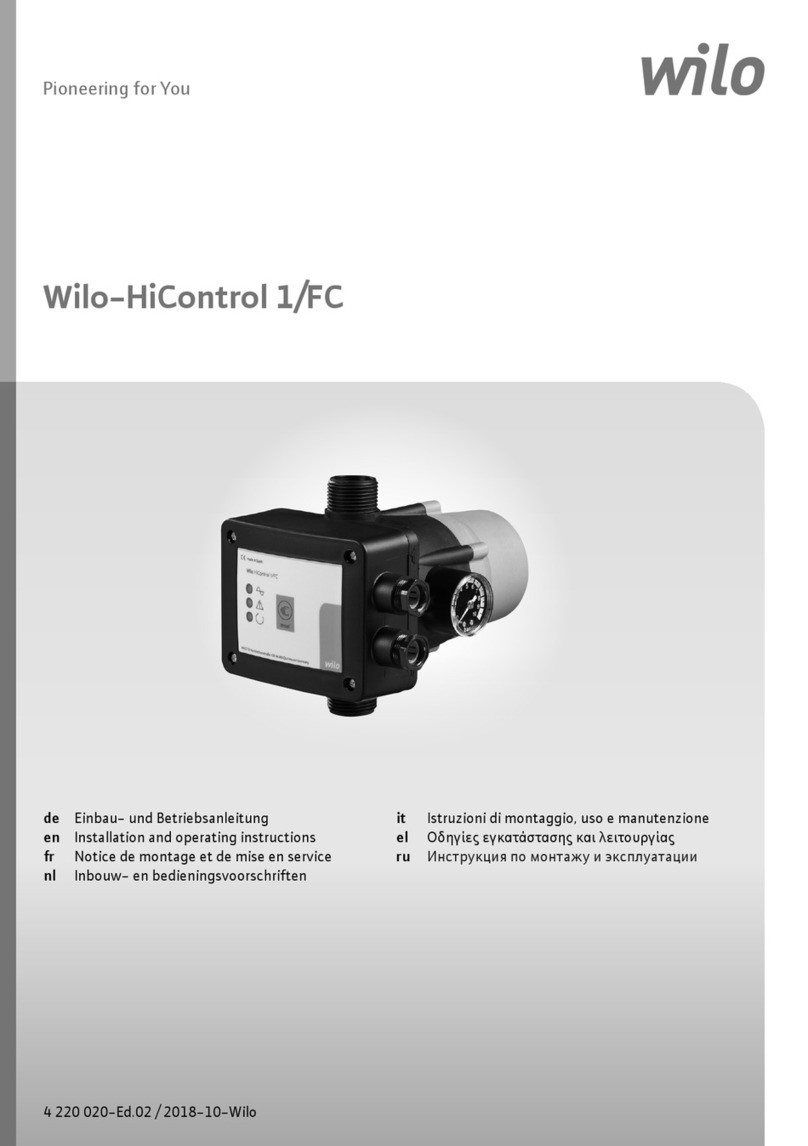 Wilo HiControl 1/FC User manual Wilo HiControl 1/FC User manual