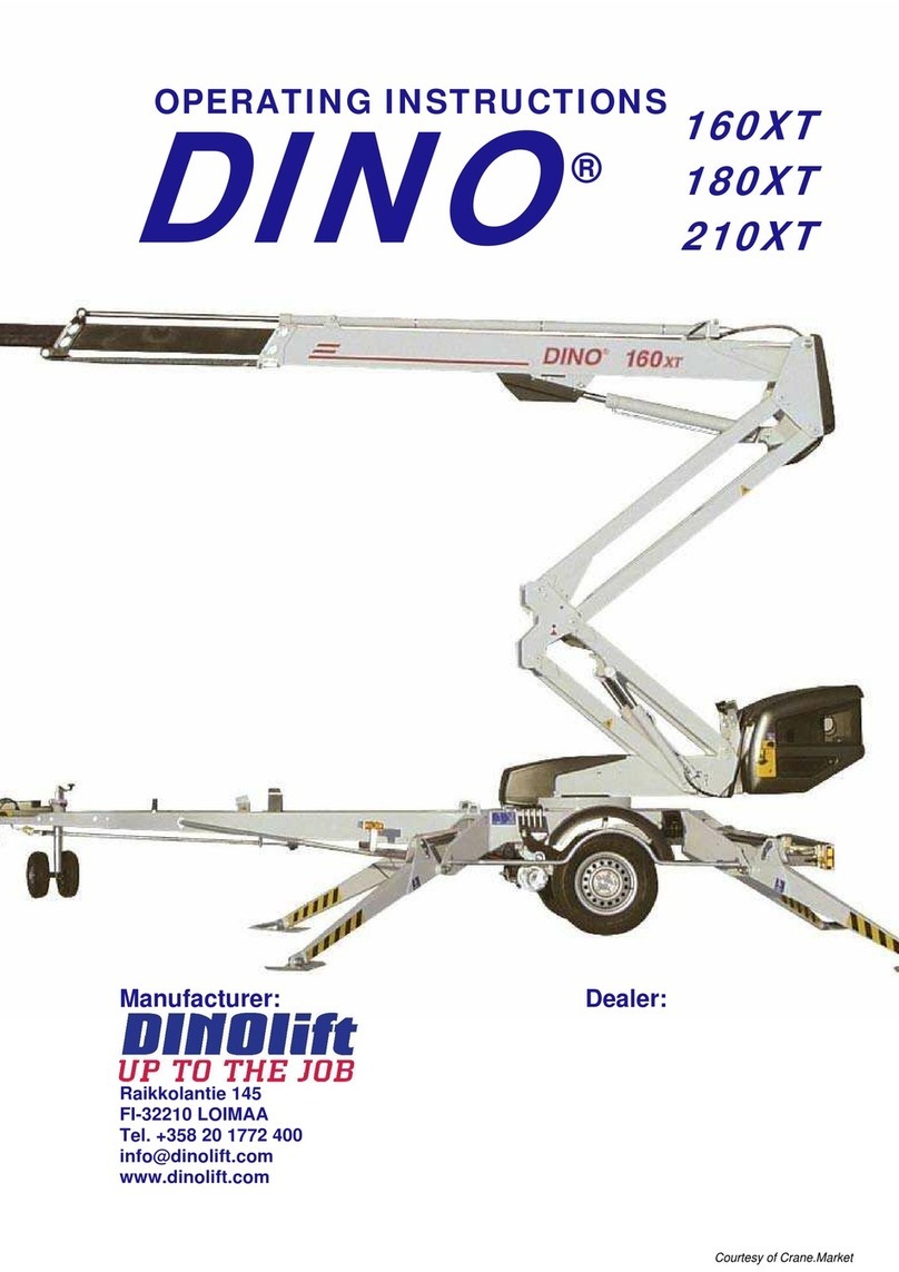 Dino lift 160XT Operation and installation