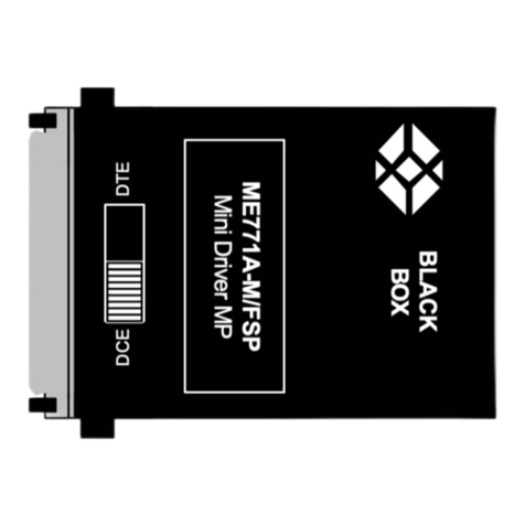 Black Box ME771A-M/FSP User manual