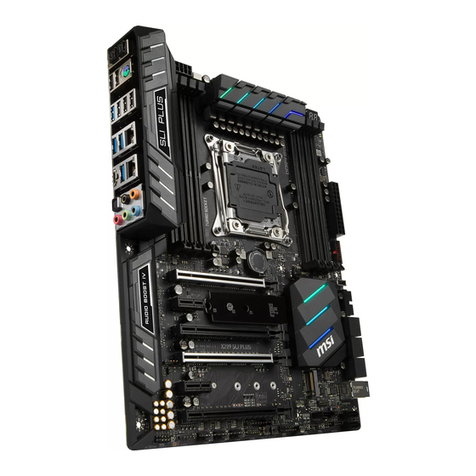 MSI X299 SLI PLUS User manual MSI X299 SLI PLUS User manual