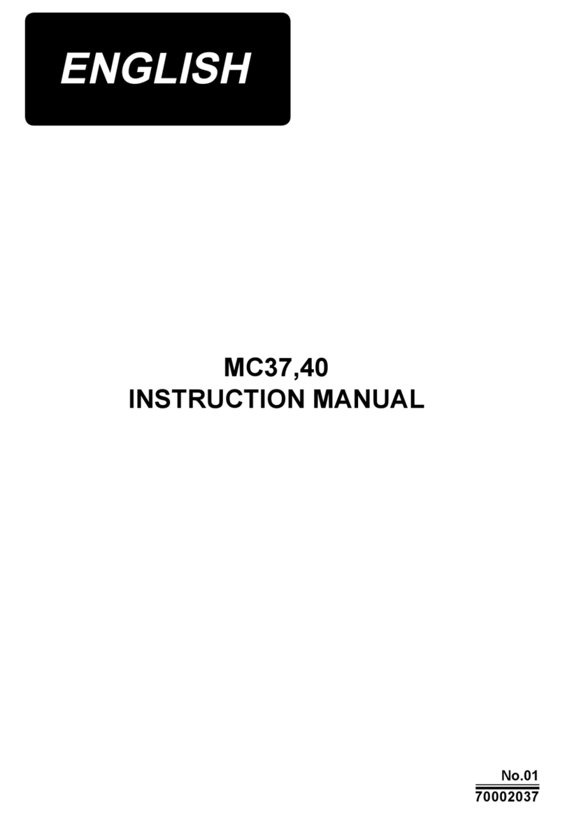 JUKI MC37 instruction manual