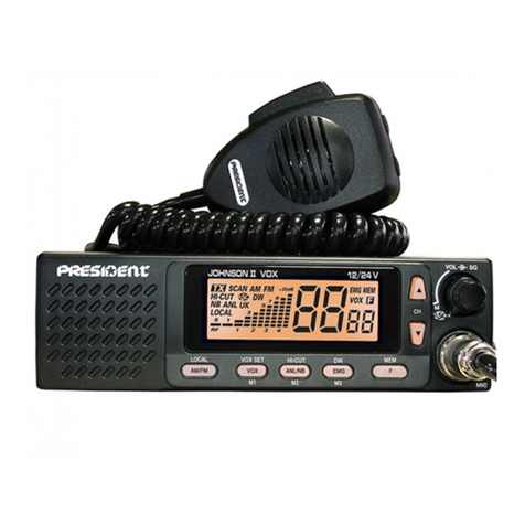 PRESIDENT JOHNSON II VOX 12/24 V User manual