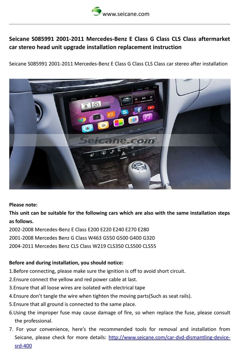 Seicane S085991 Upgrade installation replacement instruction