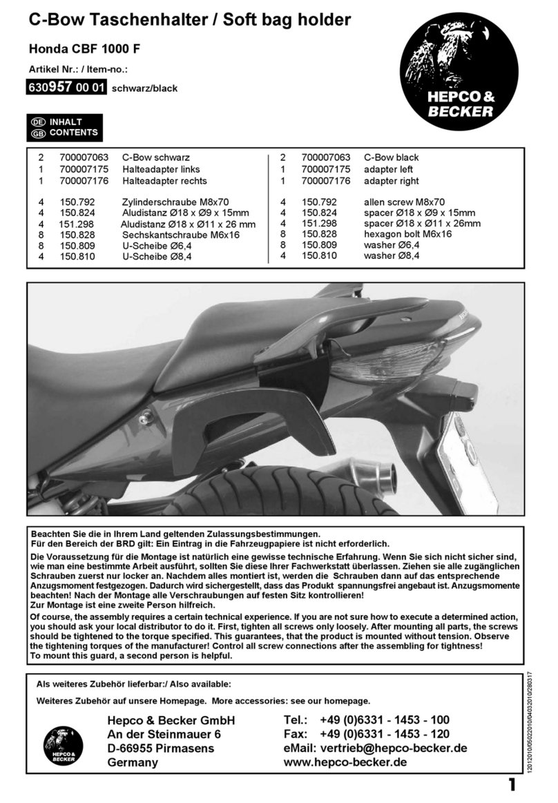 hepco & becker 630957 00 01 User manual hepco & becker 630957 00 01 User manual