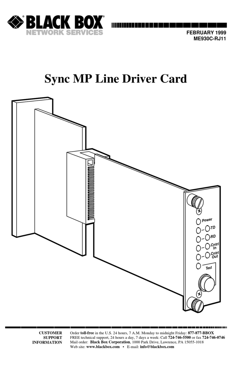 Black Box ME930C-RJ11 User manual Black Box ME930C-RJ11 User manual