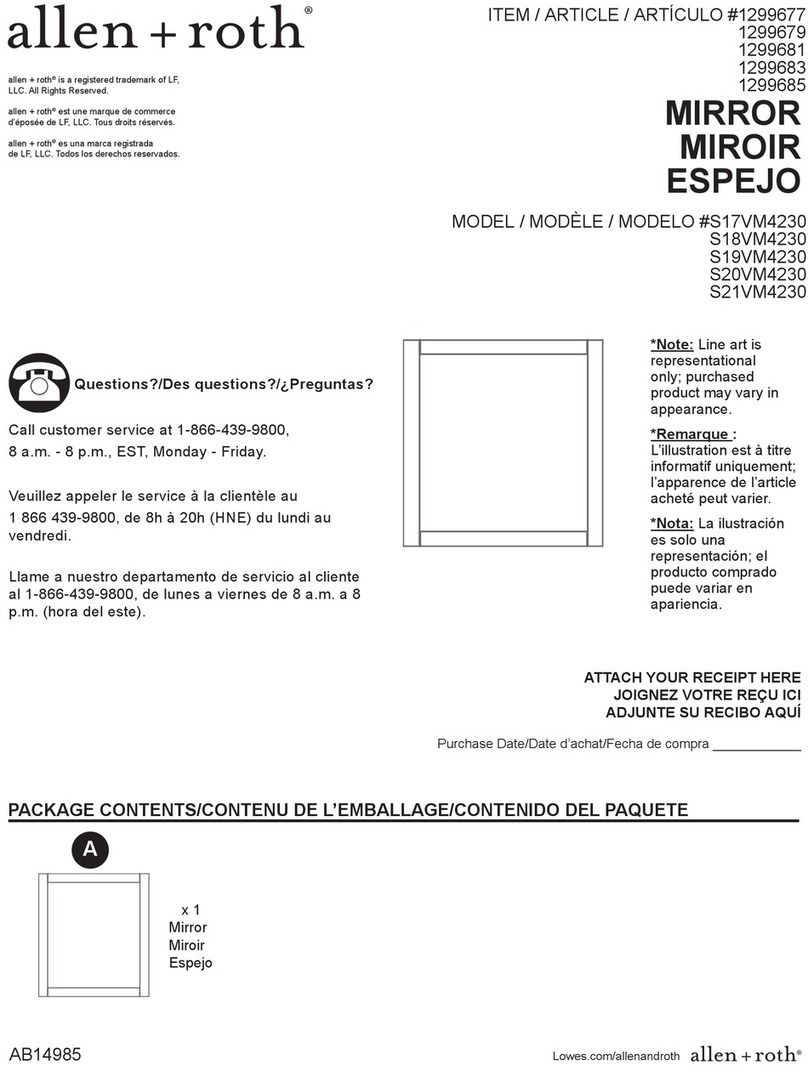 LF allen+roth S17VM4230 manual