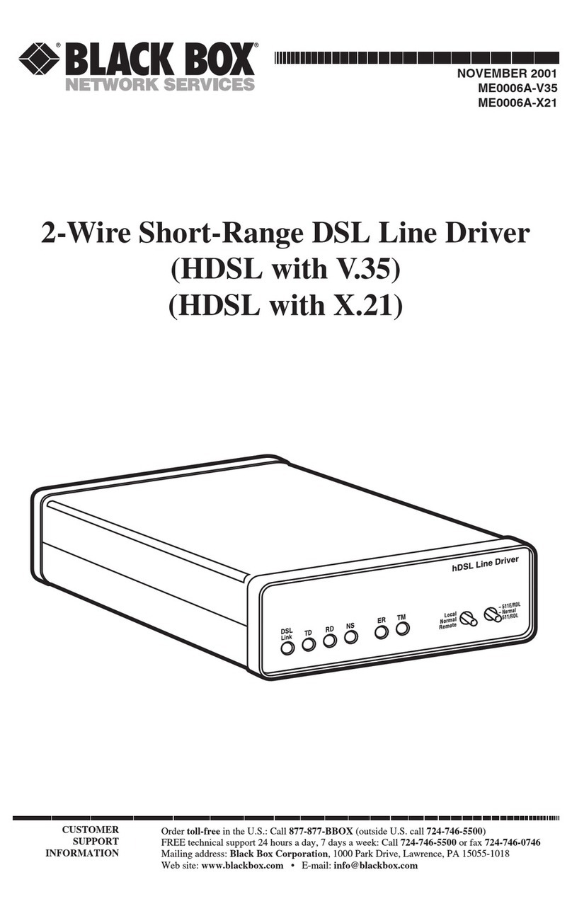 Black Box ME0006A-V35 manual