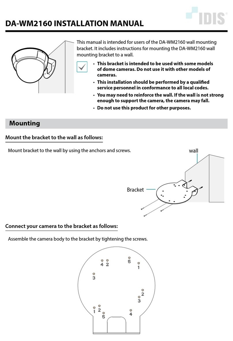 Idis DA-WM2160 User manual