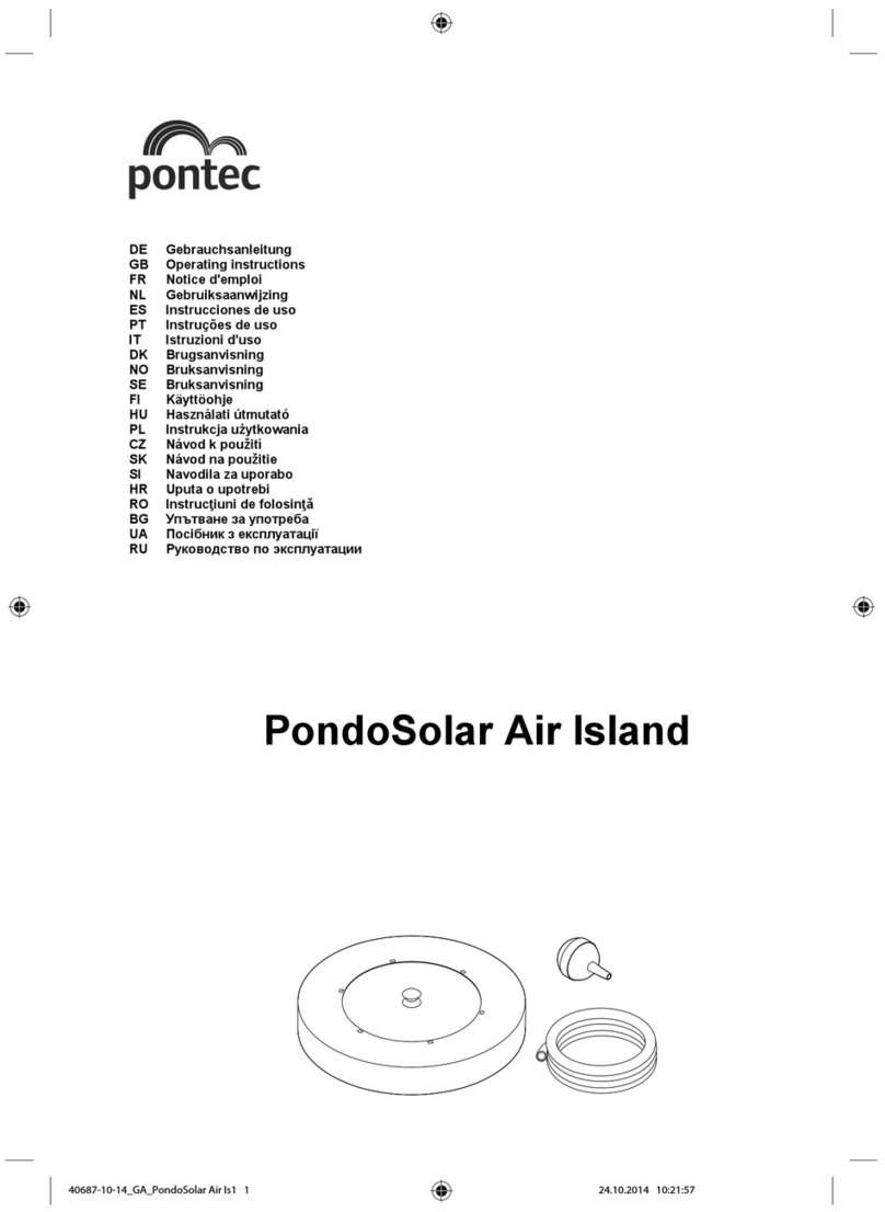 Pontec PondoSolar Air Island User manual