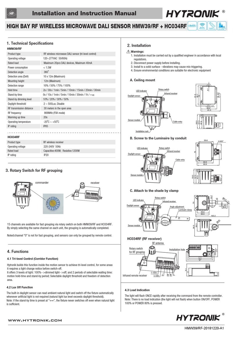 Hytronik HMW39/RF Quick guide