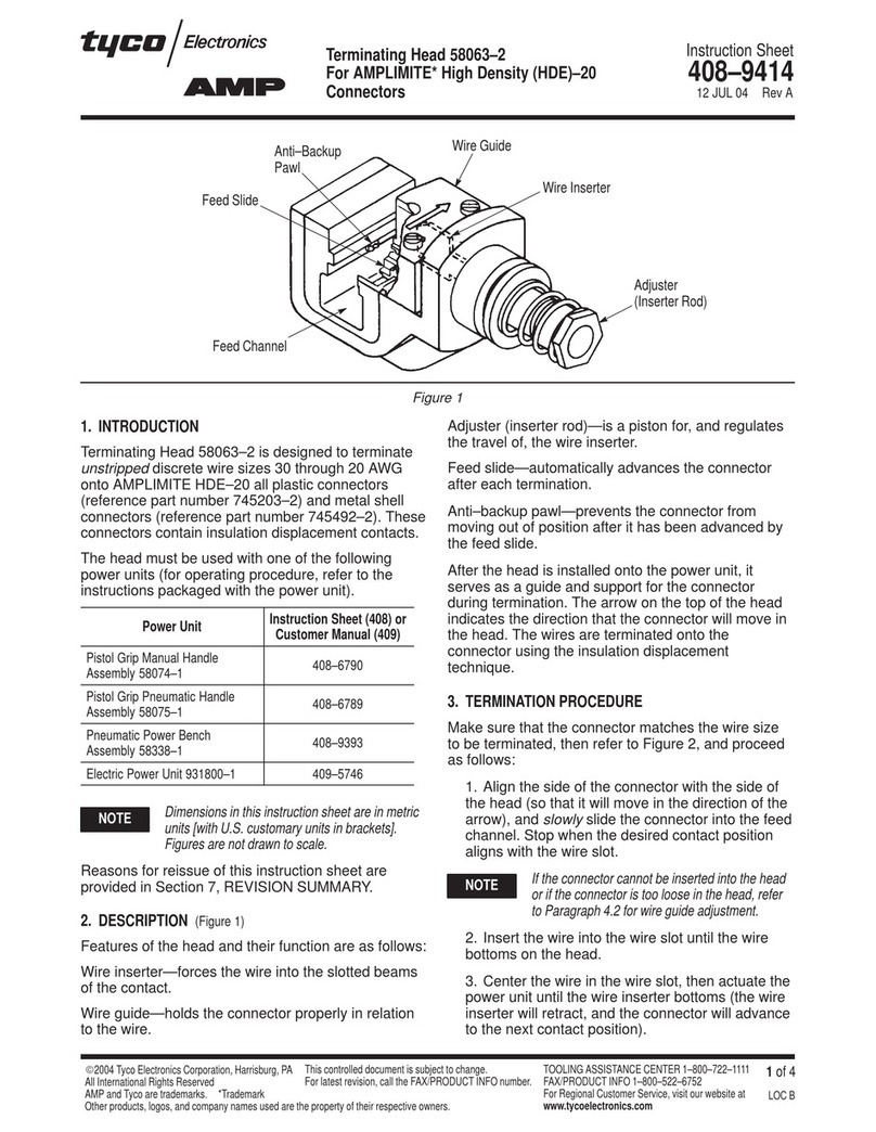 Tyco Electronics AMP User manual