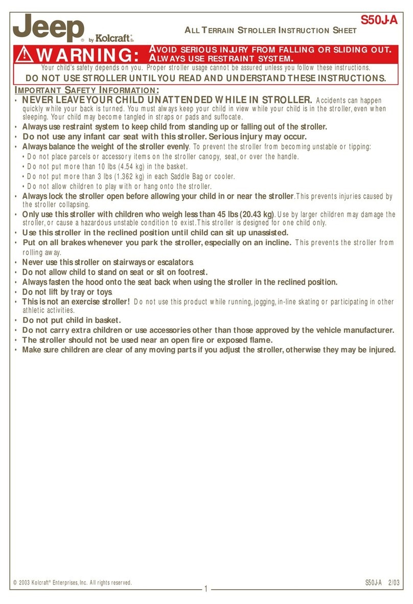 Kolcraft Jeep S50J-A instruction sheet