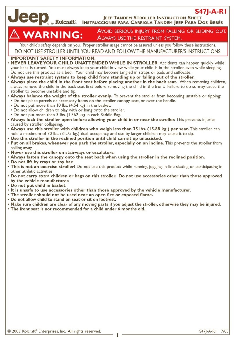 Kolcraft Jeep S47J-A-R1 User manual