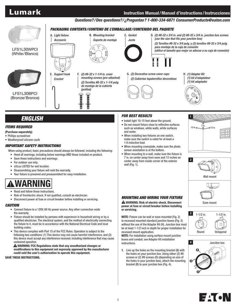 Eaton Lumark LFS1L30WPCI instruction manual