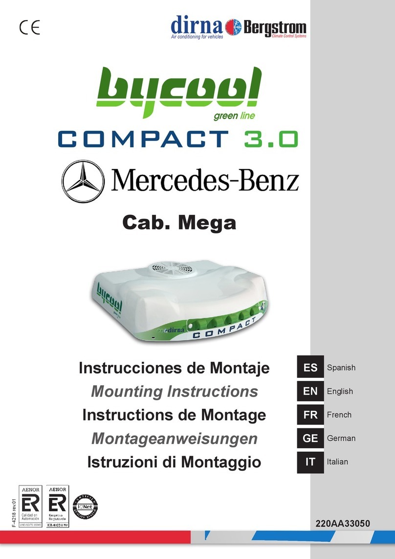 dirna Bergstrom Bycool Green Line Compact 3.0 Mounting instructions
