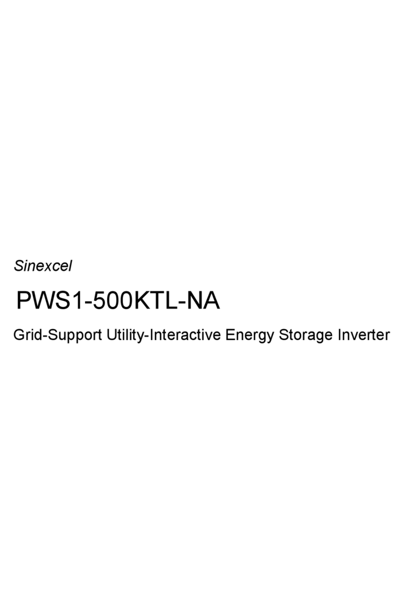 Sinexcel PWS1-500KTL-NA User manual