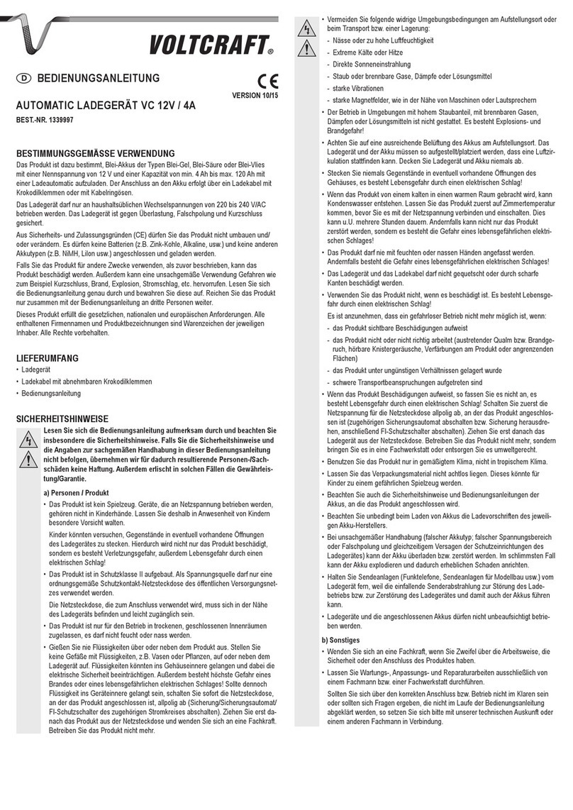 VOLTCRAFT 1339997 User manual