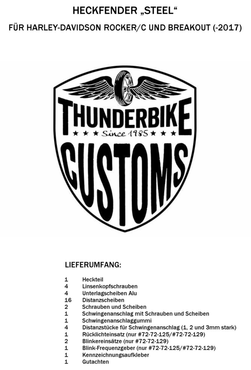 Thunderbike STEEL installation instructions Thunderbike STEEL installation instructions