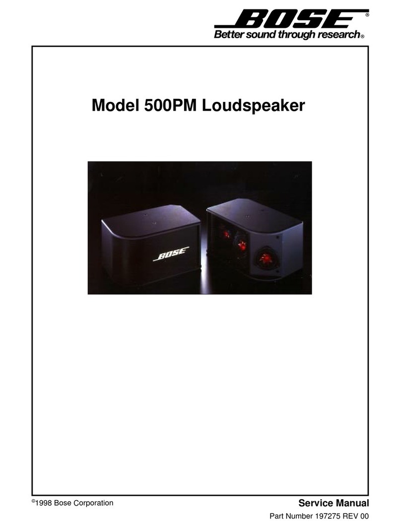 Bose 500PM User manual
