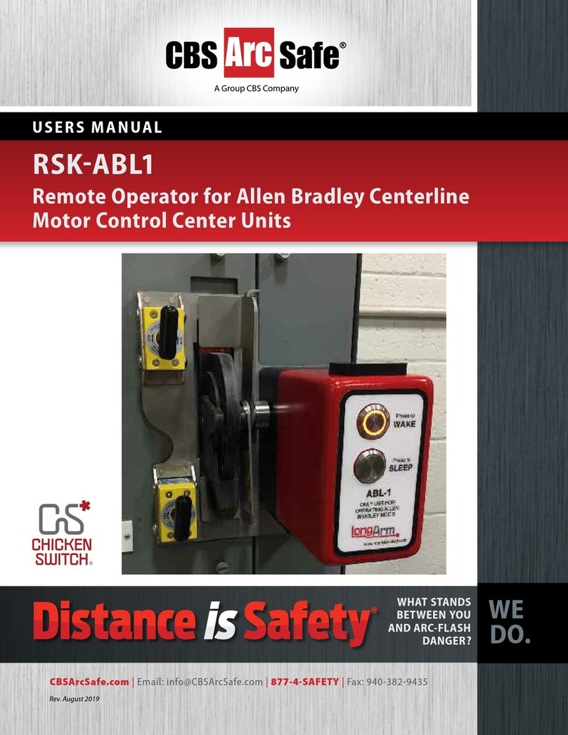 CBS ArcSafe RSK-ABL1 Series User manual