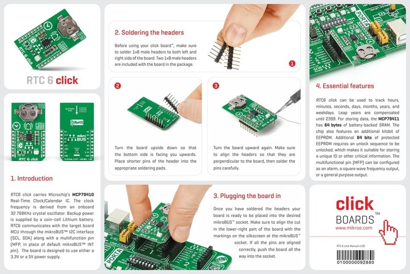 mikroElektronika RTC 6 click quick start guide