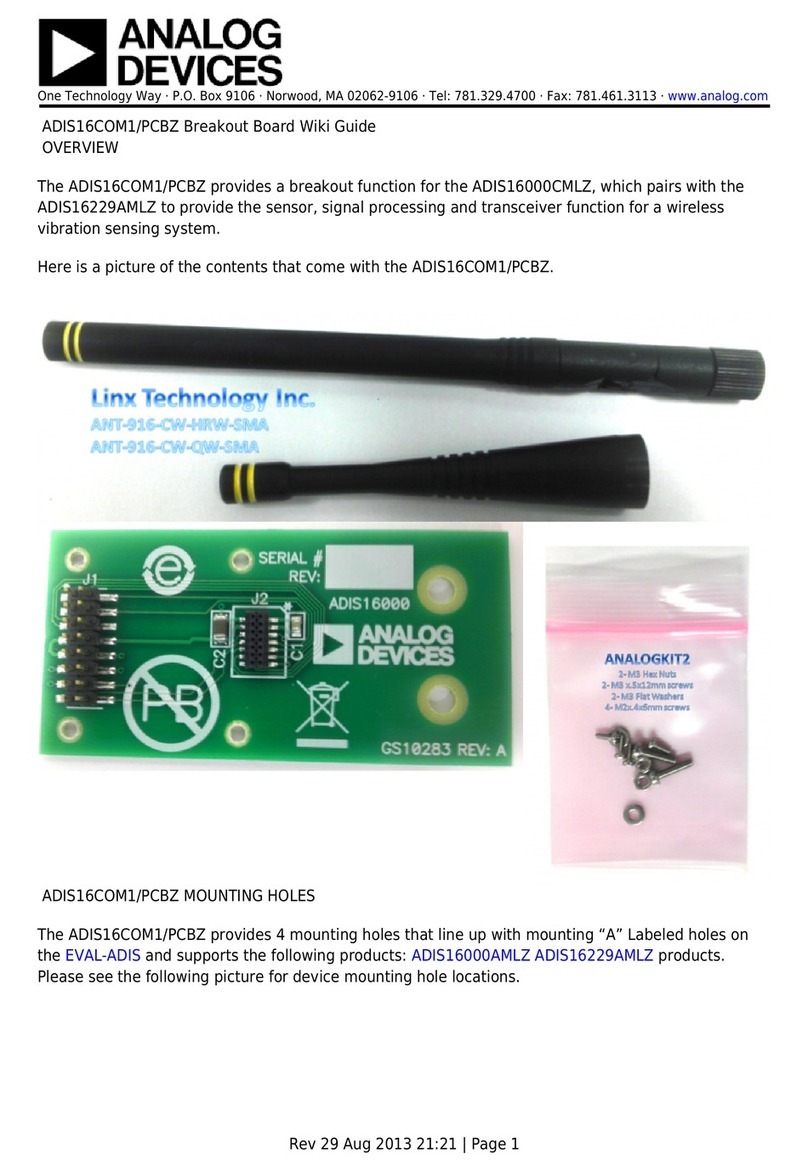 Analog Devices ADIS16COM1/PCBZ User manual