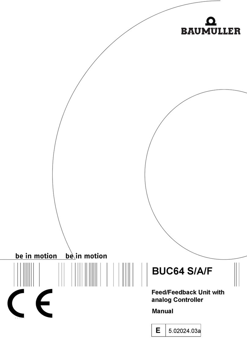 Baumuller BUC64 S User manual