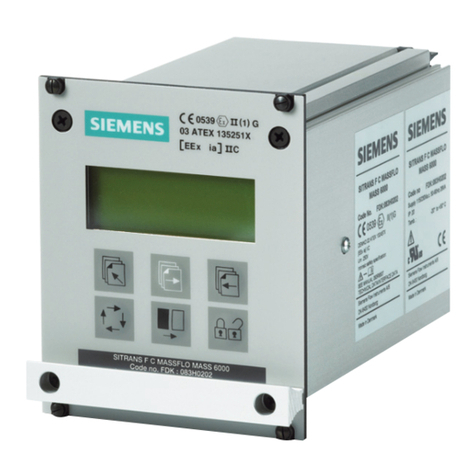 Siemens SITRANS F C MASSFLO MASS 6000 quick start
