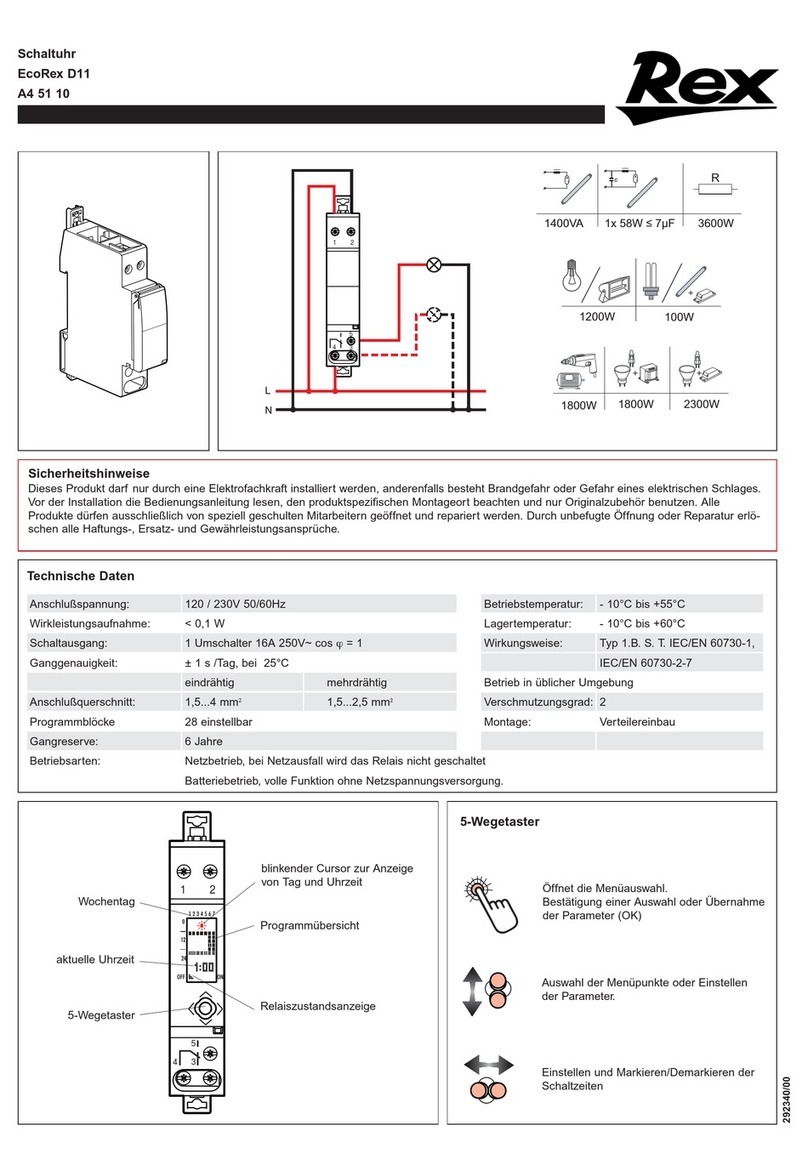 REX EcoRex D11 manual