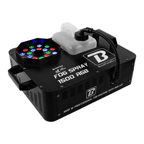BoomToneDJ Fog Spray 1500 RGB User manual