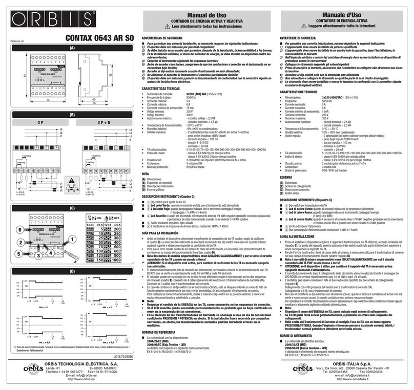 Orbis CONTAX 0643 AR S0 user manual
