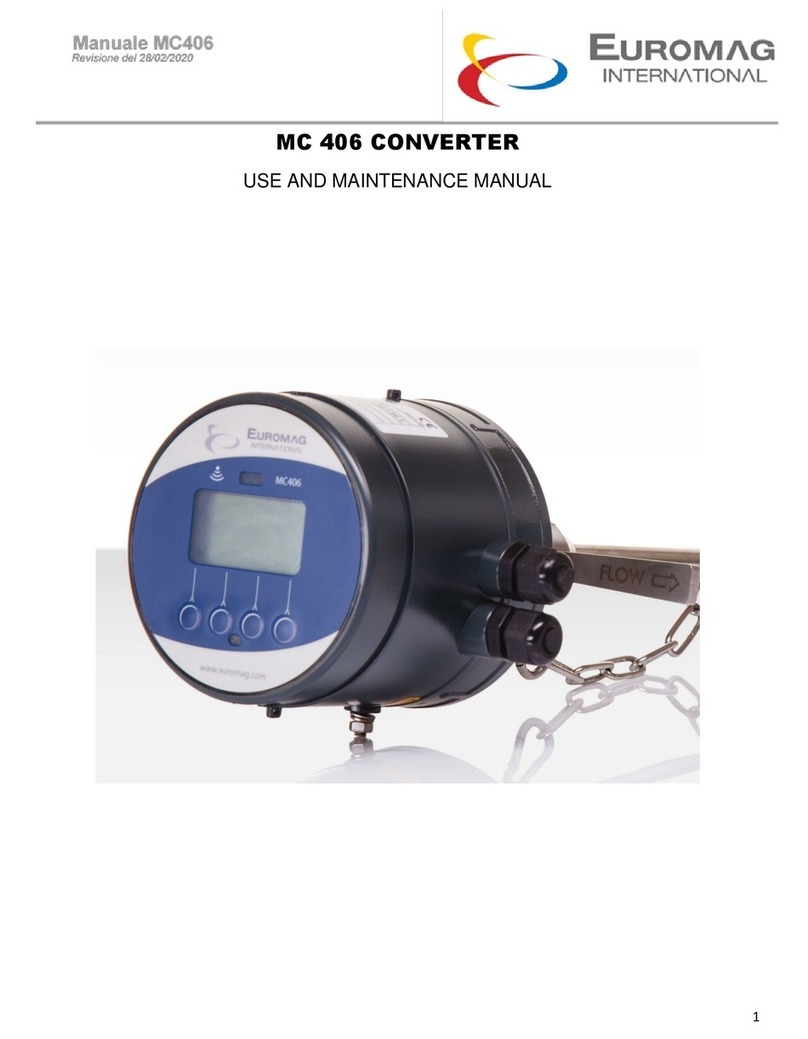 Euromag MC 406 Use and maintenance manual