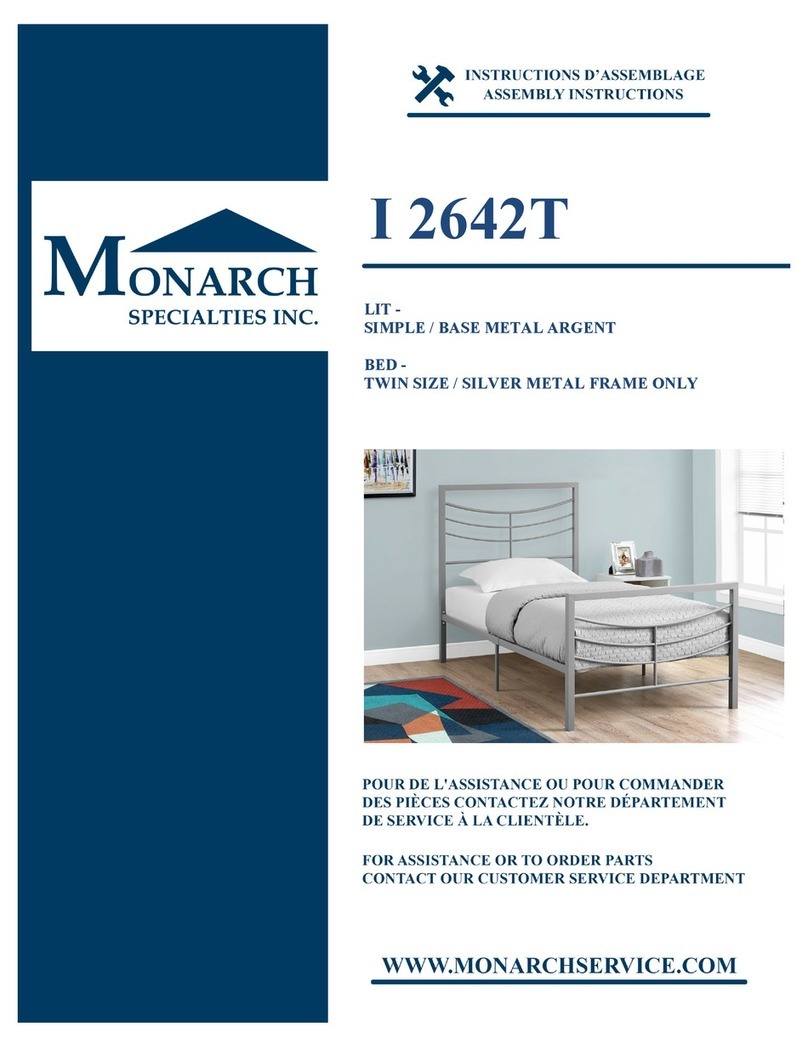 Monarch Specialties I 2642 T Assembly instructions