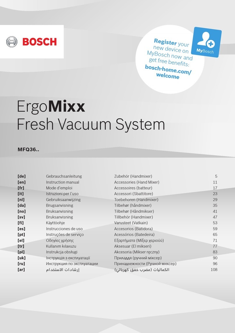 Bosch MFQ36 Series User manual