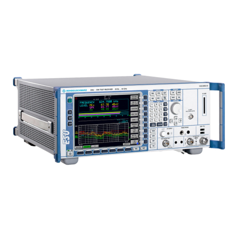 R&S ESU Series User manual