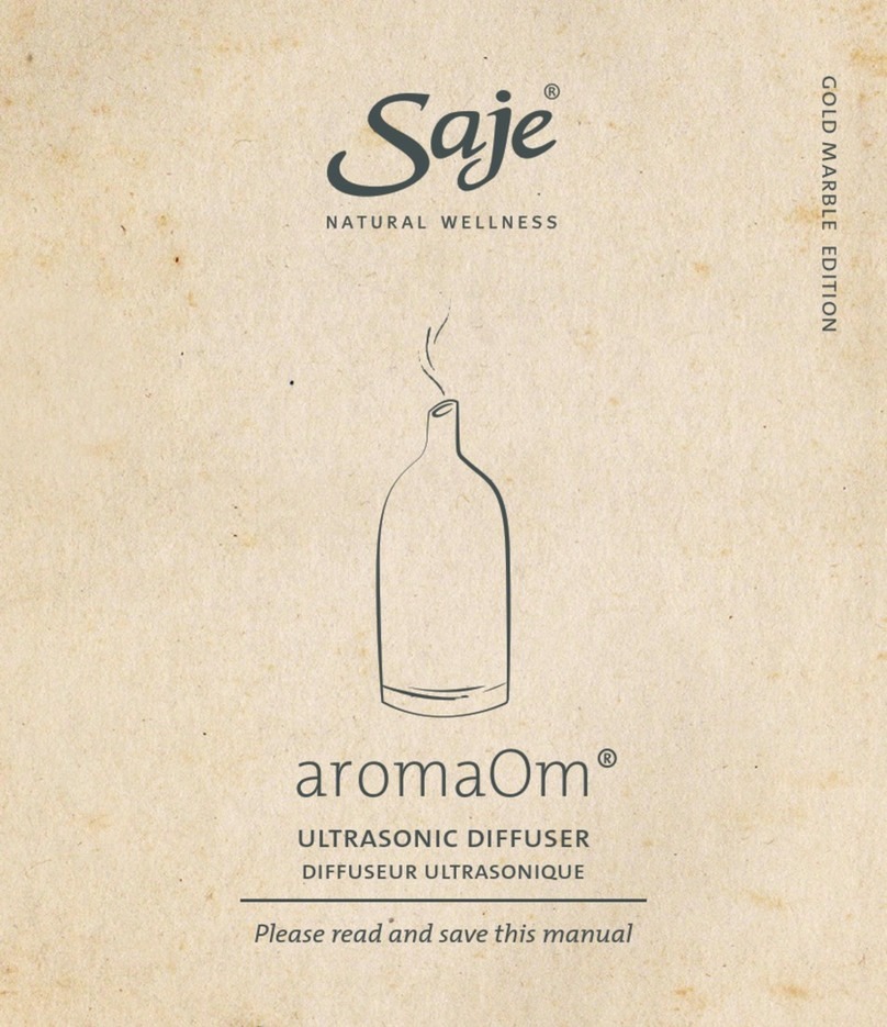Saje aromaOm Gold marble manual
