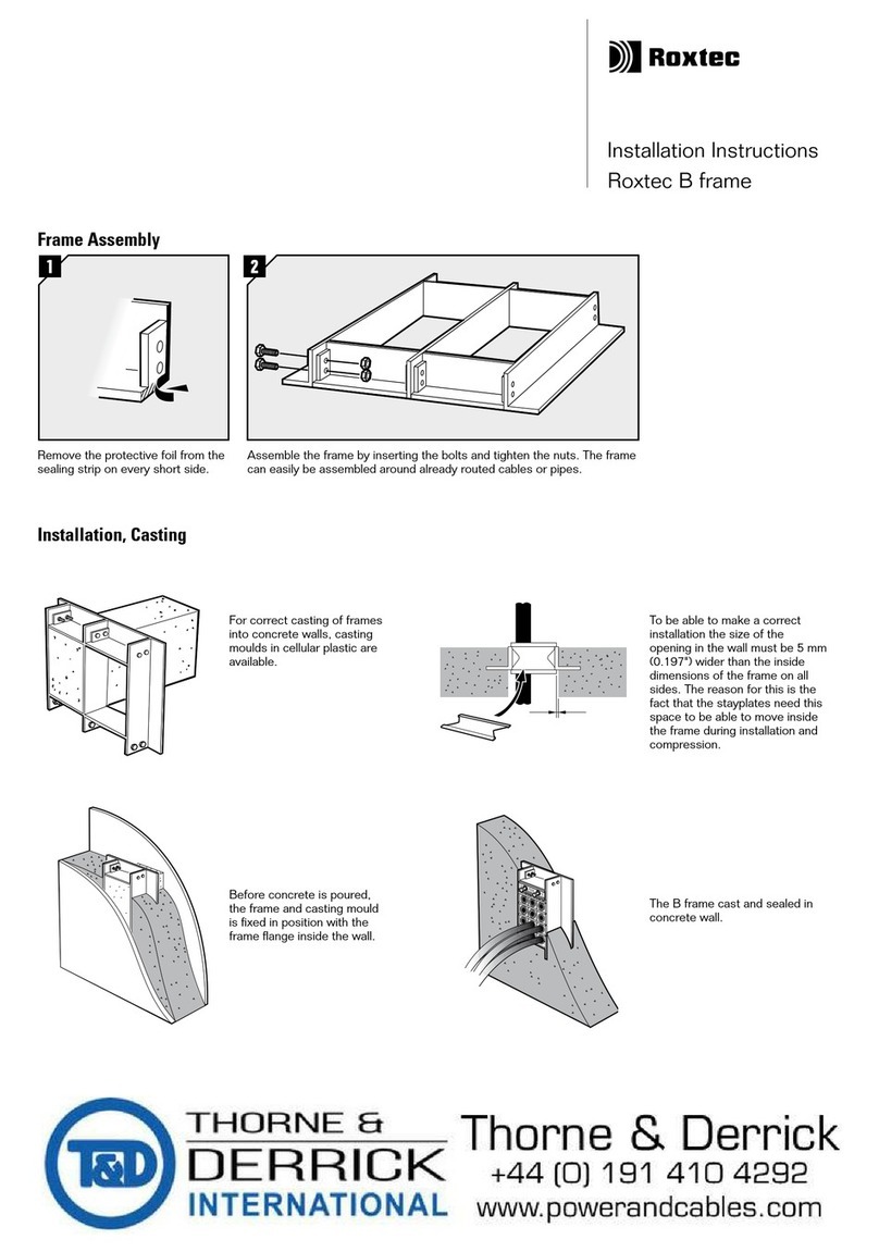 Roxtec B frame installation instructions