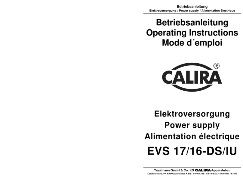 Calira EVS 17/07-DS/IU User manual Calira EVS 17/07-DS/IU User manual