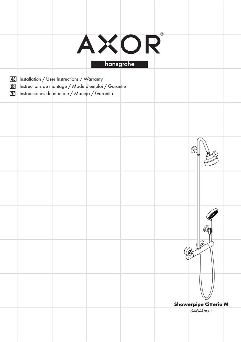 Hans Grohe Axor Showerpipe Citterio M34640 1 Series Instruction Manual