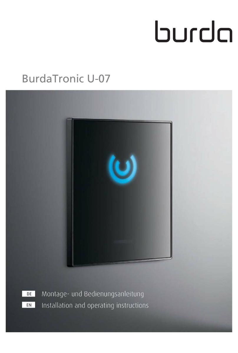 Burda BurdaTronic U-07 Installation and operating instructions