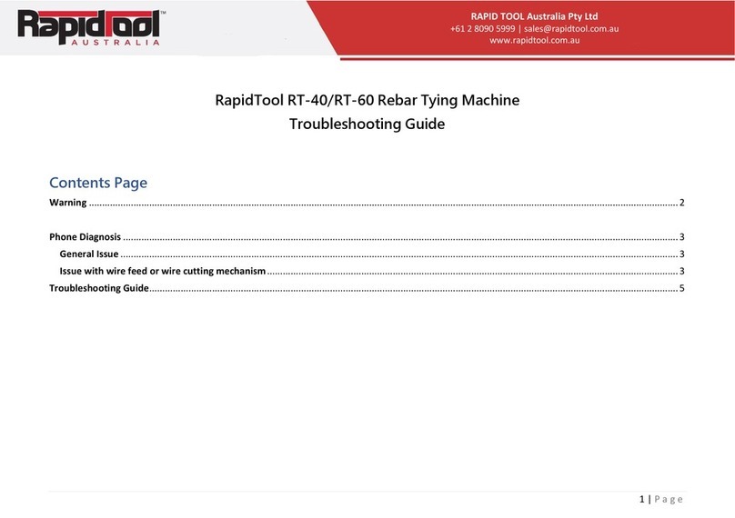 RAPIDTOOL RT-40 troubleshooting guide