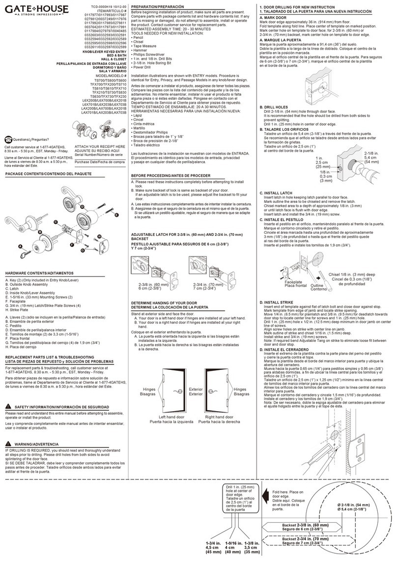 Gate House TS700 manual