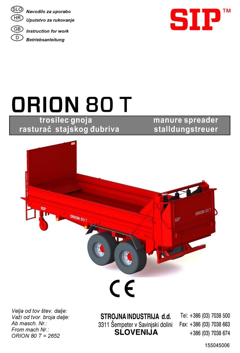 SIP ORION 80 T Instruction for work