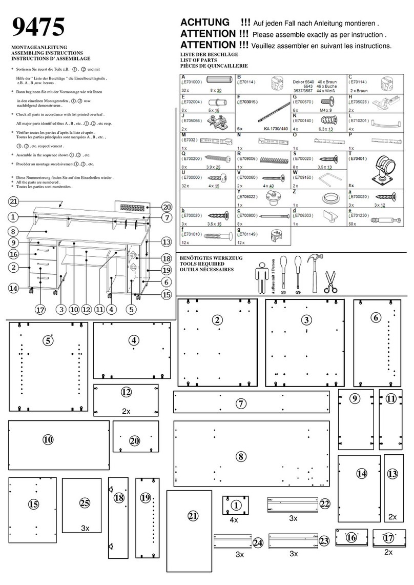 ASKO-NÁBYTEK 9475 Installation guide