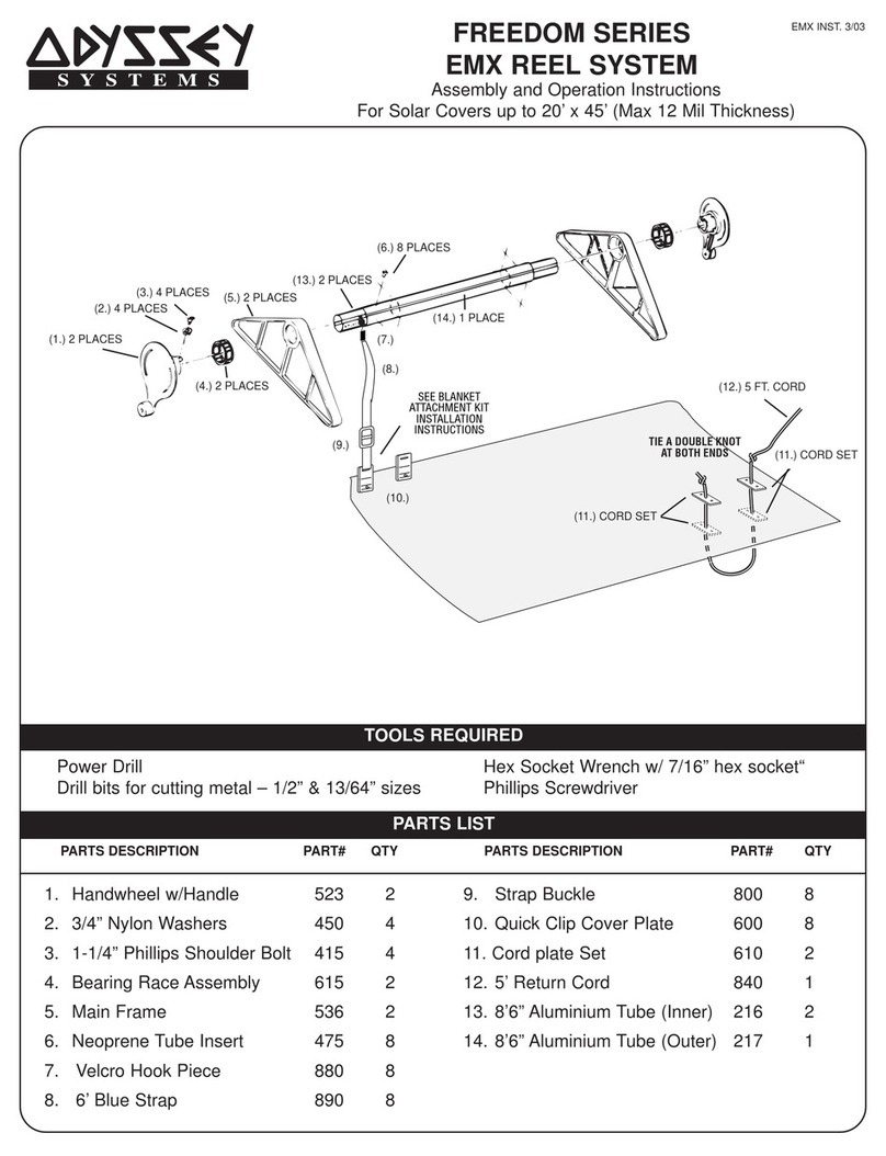 Odyssey FREEDOM Series Assembly and operation instructions
