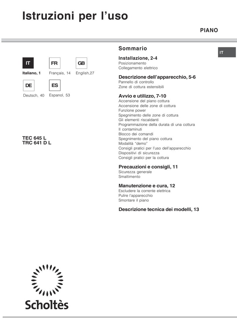 SCHOLTES TEC 645 L User manual