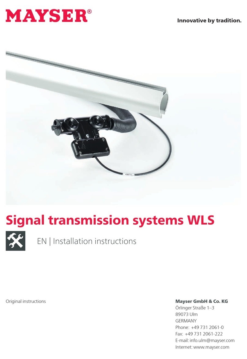 MAYSER WLS installation instructions