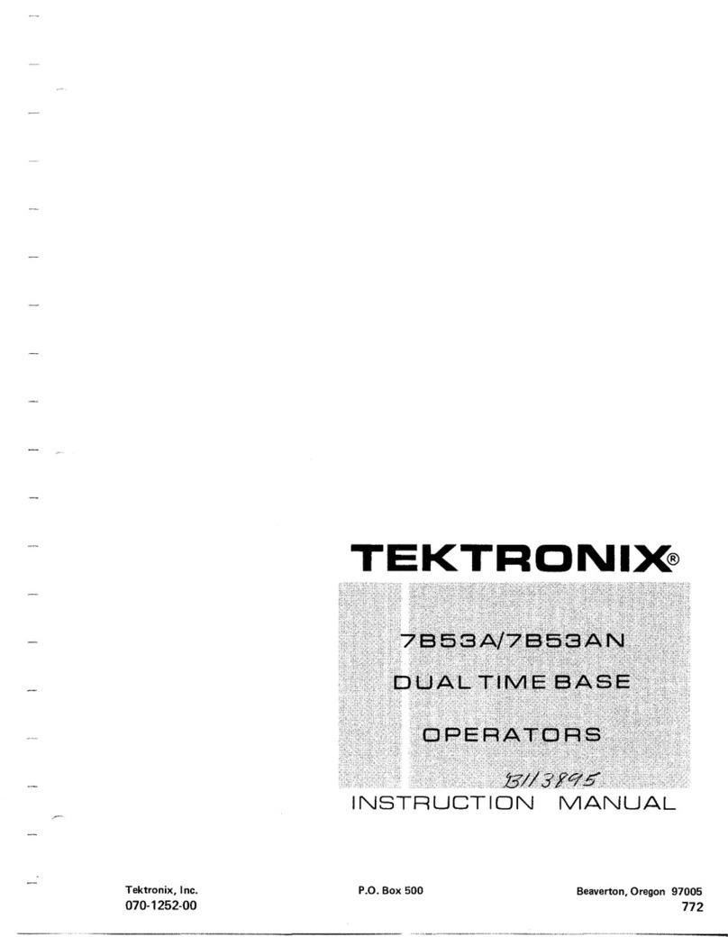 Tektronix 7B53A User manual