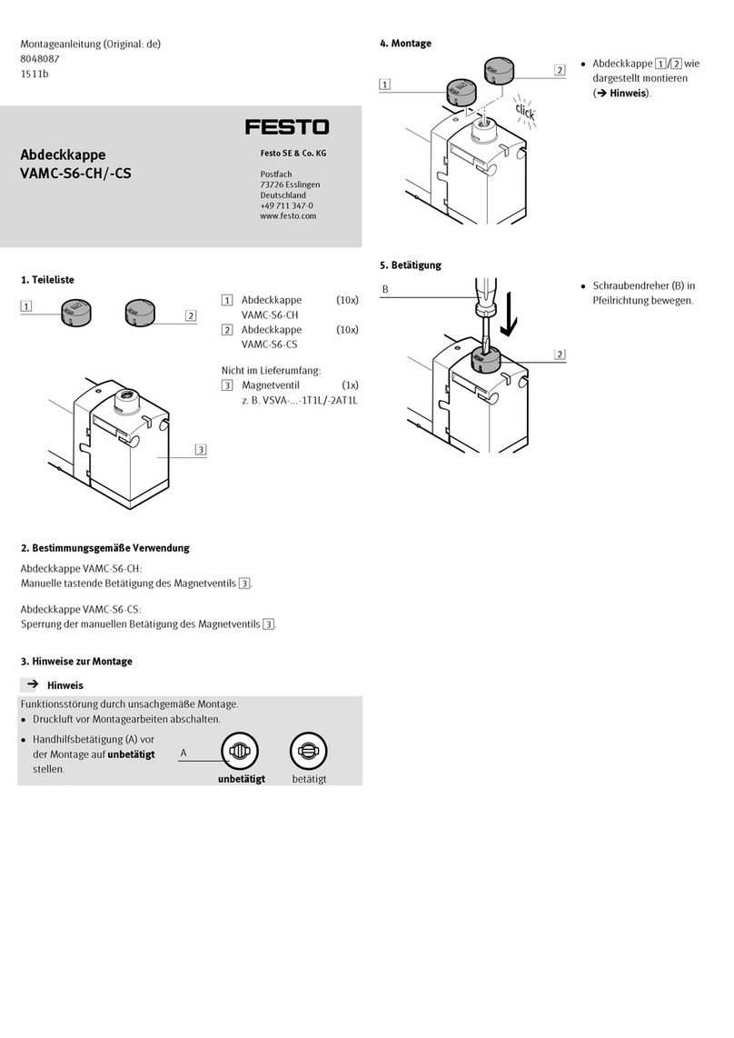 Festo VAMC-S6-CH User manual Festo VAMC-S6-CH User manual